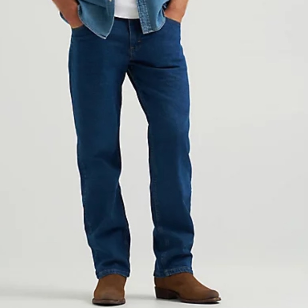 Wrangler Five Star Premium Denim Flex Relaxed Fit Jeans Size 34x32